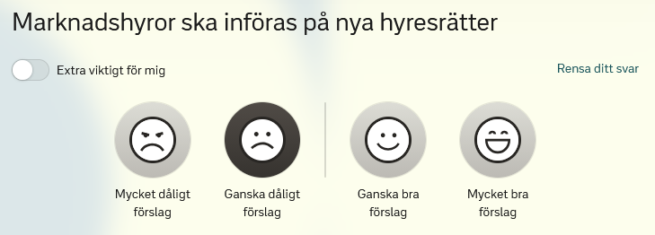 Fråga 17 Marknadshyror