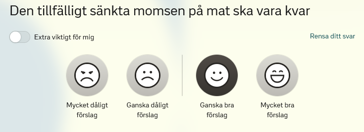 Fråga 26 Sänkt matmoms