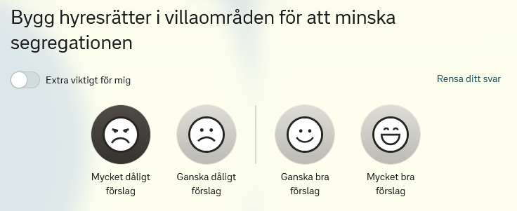 Fråga 3 Hyresrätter i villaområden