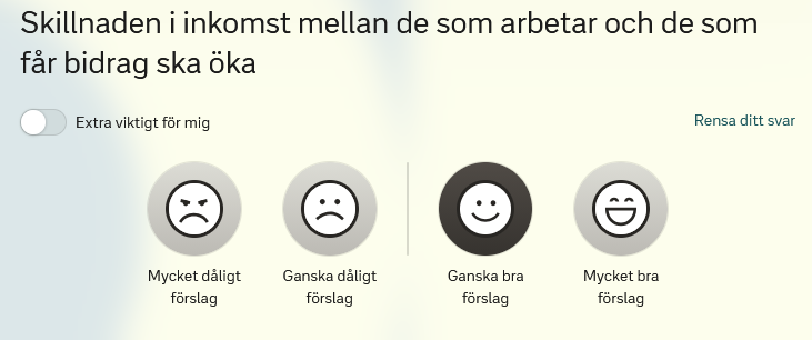 Fråga 4 Skillnad i inkomst